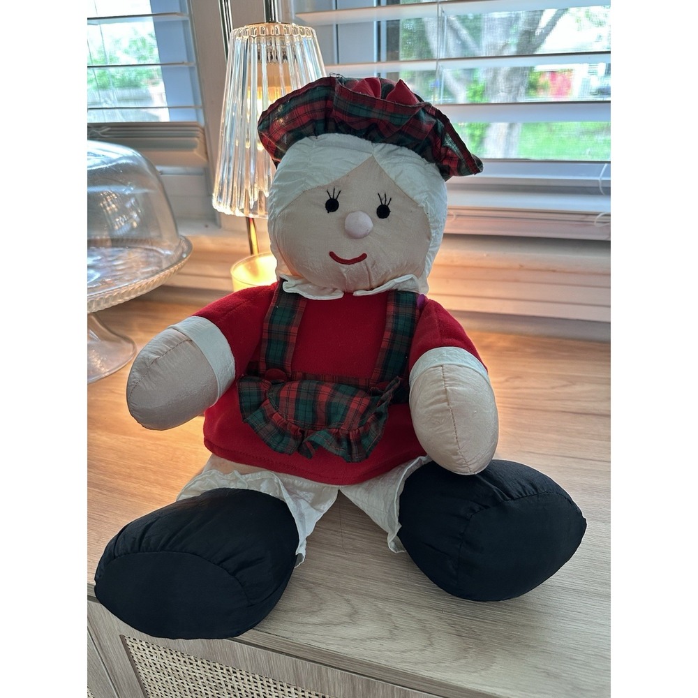 Mrs. Claus Parachute Plush Gibson Greetings 11" Christmas‎ Vintage 1994